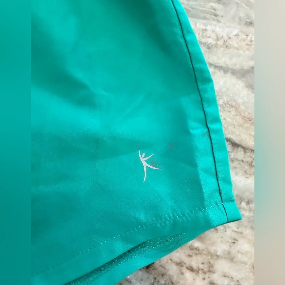 Danskin Now Teal Athletic Shorts Women Small 4-6 Lightweight Workout Gym